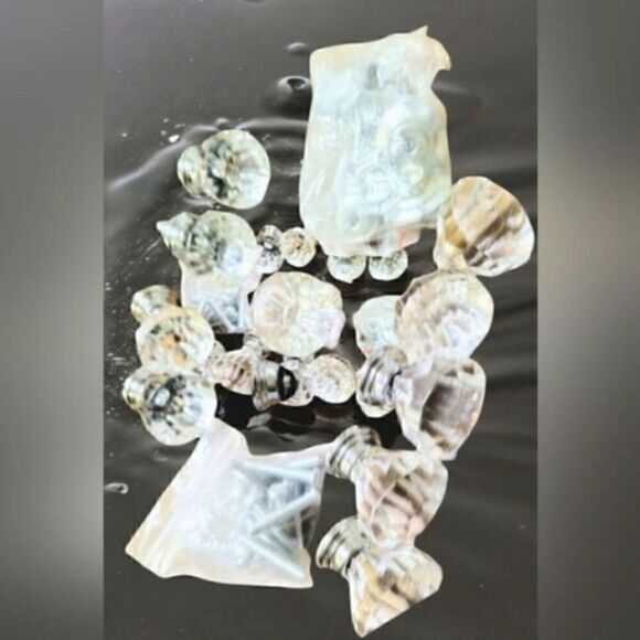Cabinet / Dresser KNOBS Chrystal STYLE SPARKLE! SILVER-TONE - Picture 5 of 8